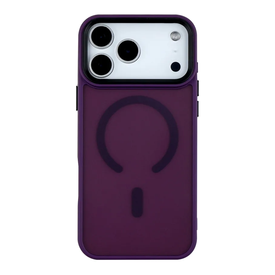 Чехол TPU+PC ShadowMat with MagSafe для iPhone 18 Pro Max Dark Purple