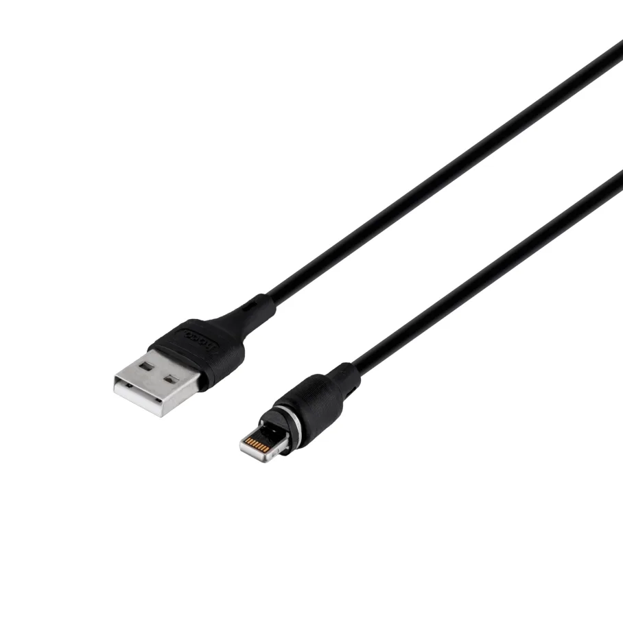 USB Hoco X52 Sereno, магнитный с кабелем Lightning, цвет черный