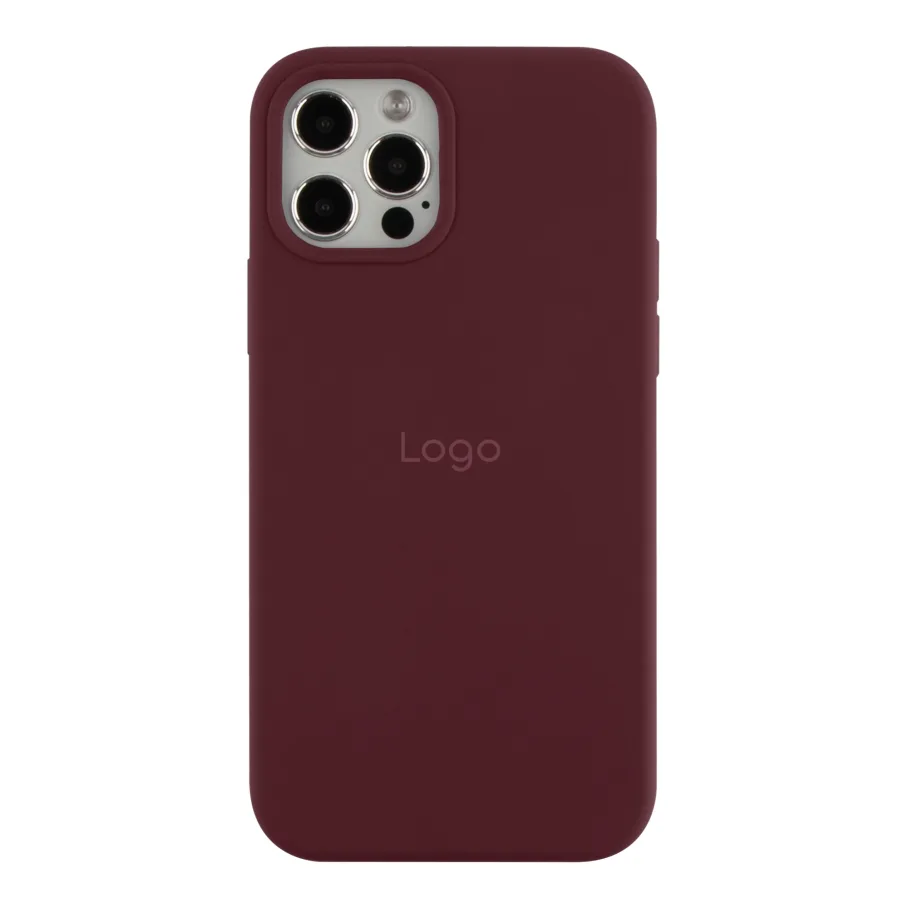 Чехол Silicone Case Full Size (AA) для iPhone 12 Pro Max 42.Maroon