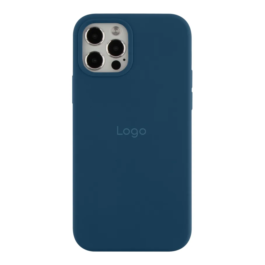 Чехол Silicone Case Full Size (AA) для iPhone 12/12 Pro 20.Navy Blue