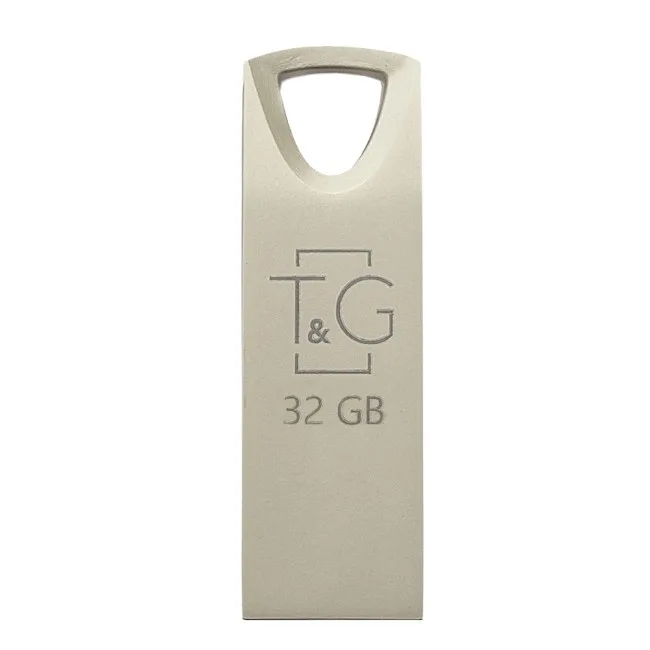 USB Flash Drive T&G 32gb Metal 117, цвет стальной