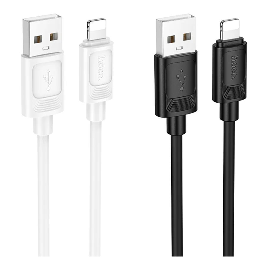 USB Hoco X122 Silicone Lightning 2.4A, цвет мятый
