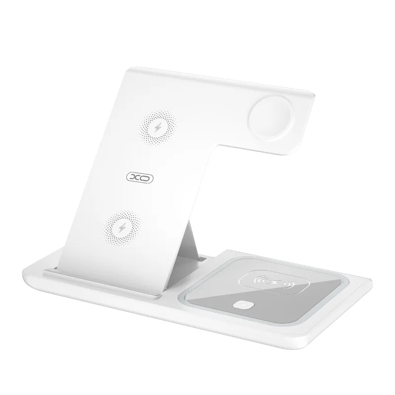 Беспроводное Зарядное Устройство XO WX023 3 в 1 For iP Watch Белый