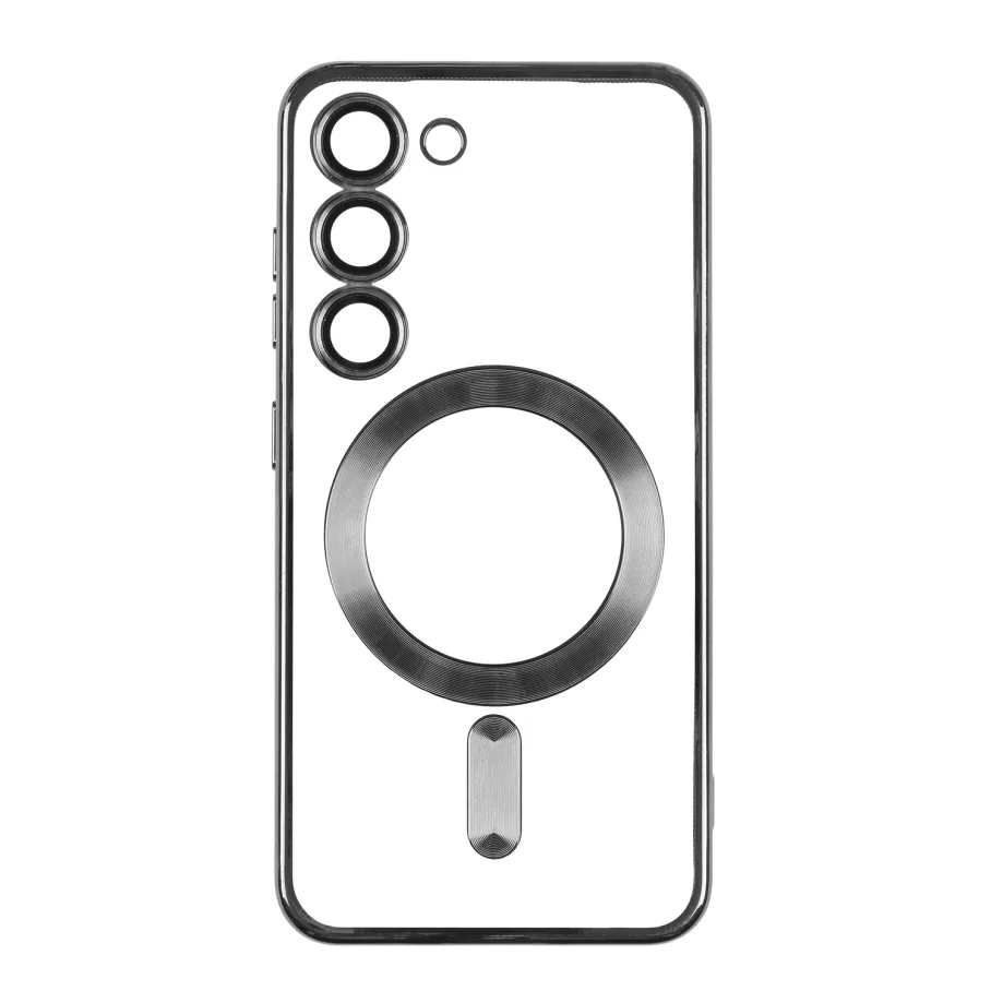 Чехол TPU Metallic Full Camera with Magsafe для Samsung Galaxy S23+ 5G (S916) Мятая упаковка Green