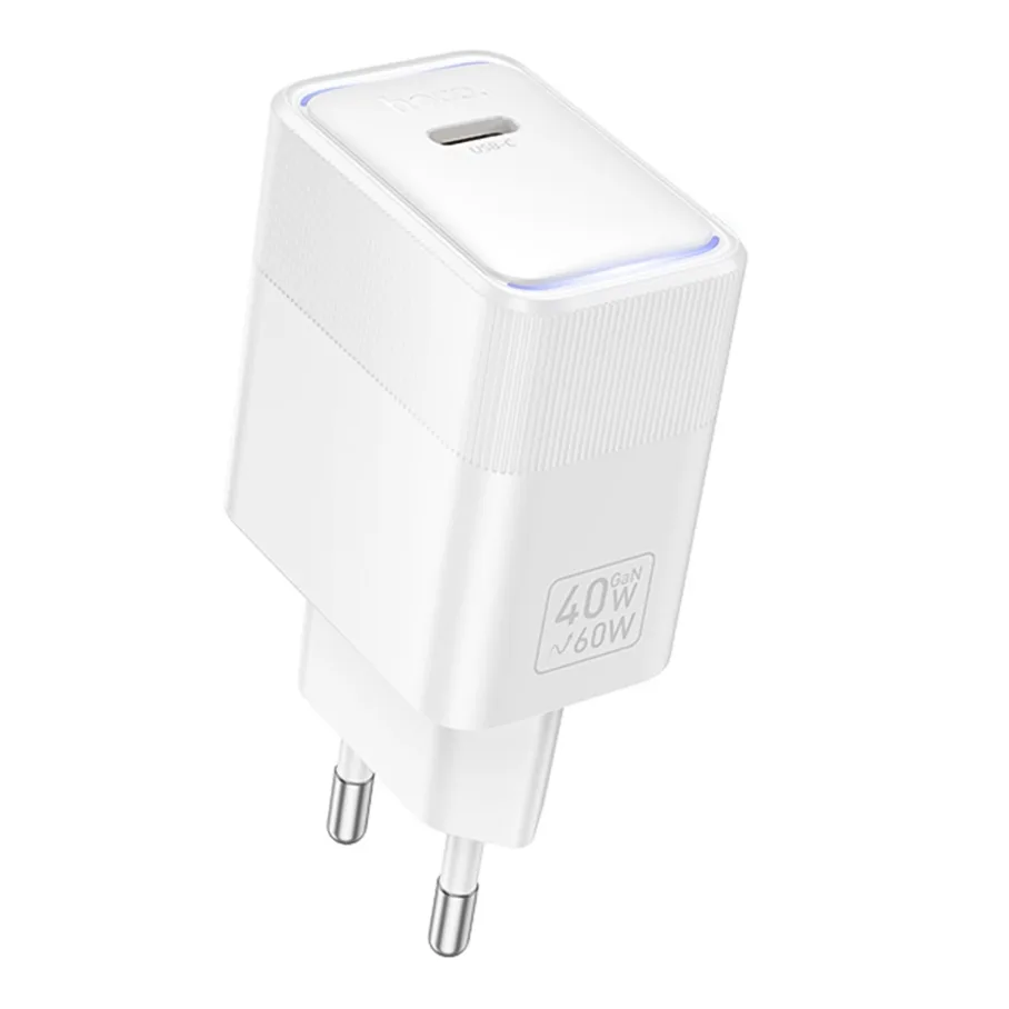 Сетевое Зарядное Устройство Hoco CS113A 1USB-C PD3.2 40W/60W Белый