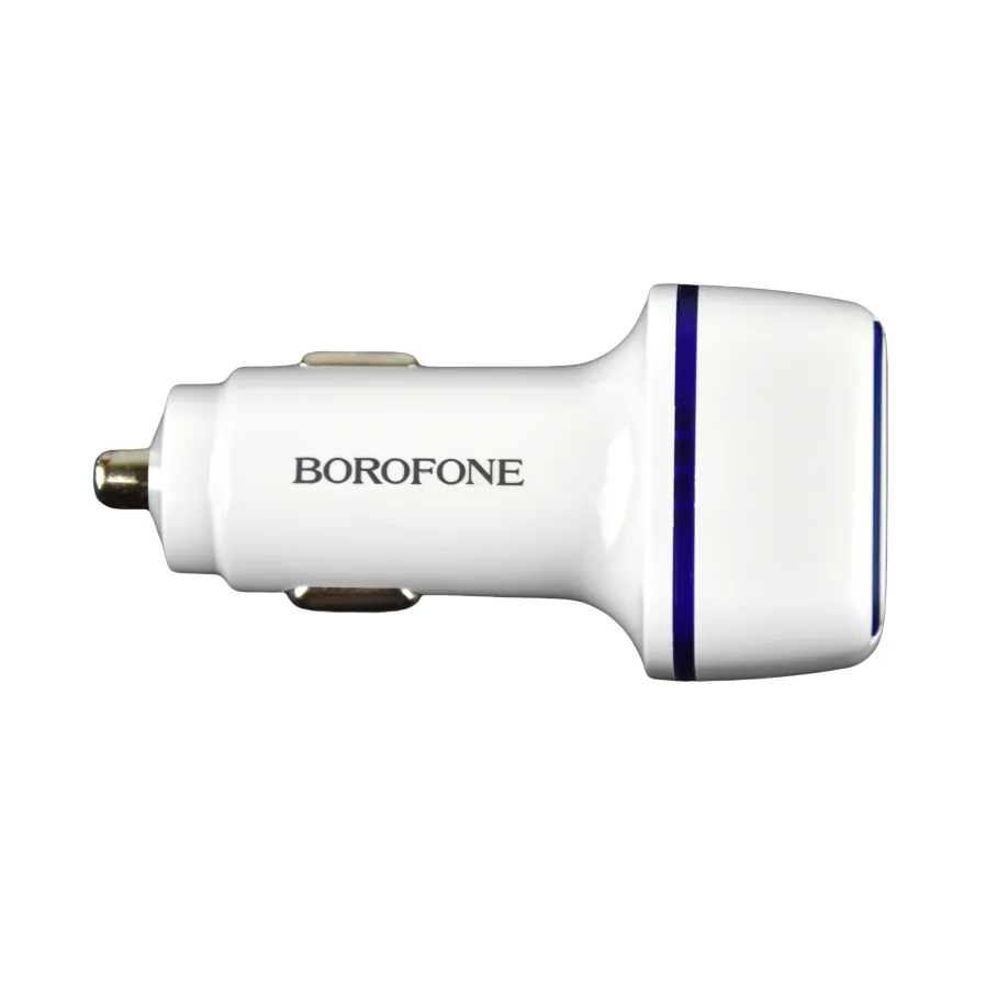 Авто Зарядное Устройство Borofone BZ14A PD20W+QC3.0 Type-C to Type-C 3A, цвет белый