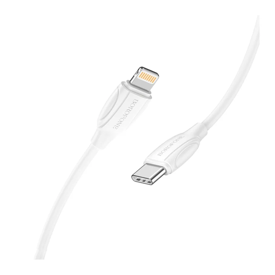 USB Borofone BX19 Type-C to Lightning 20W, цвет белый