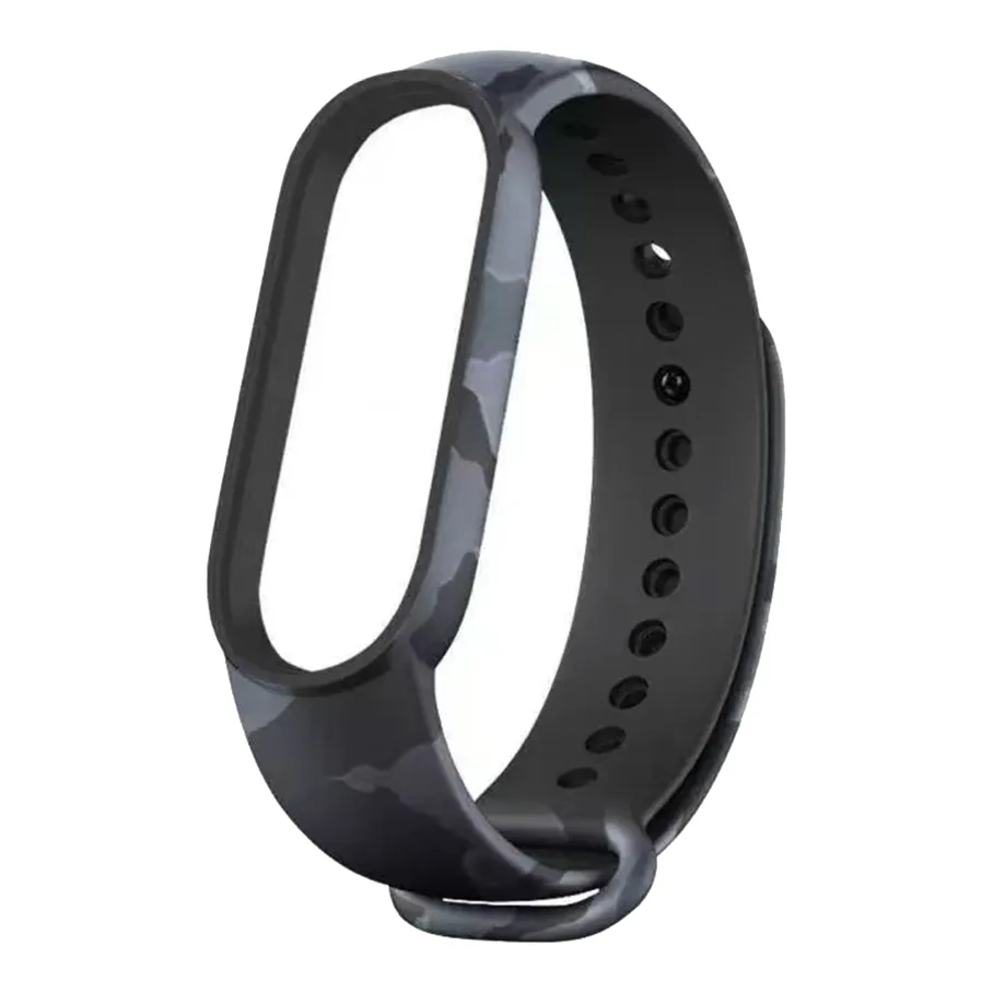 Ремешок для Xiaomi Mi Band 3/4, цвет серый камуфляж