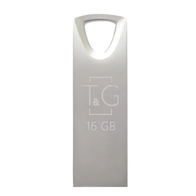 USB Flash Drive T&G 16gb Metal 117, цвет стальной