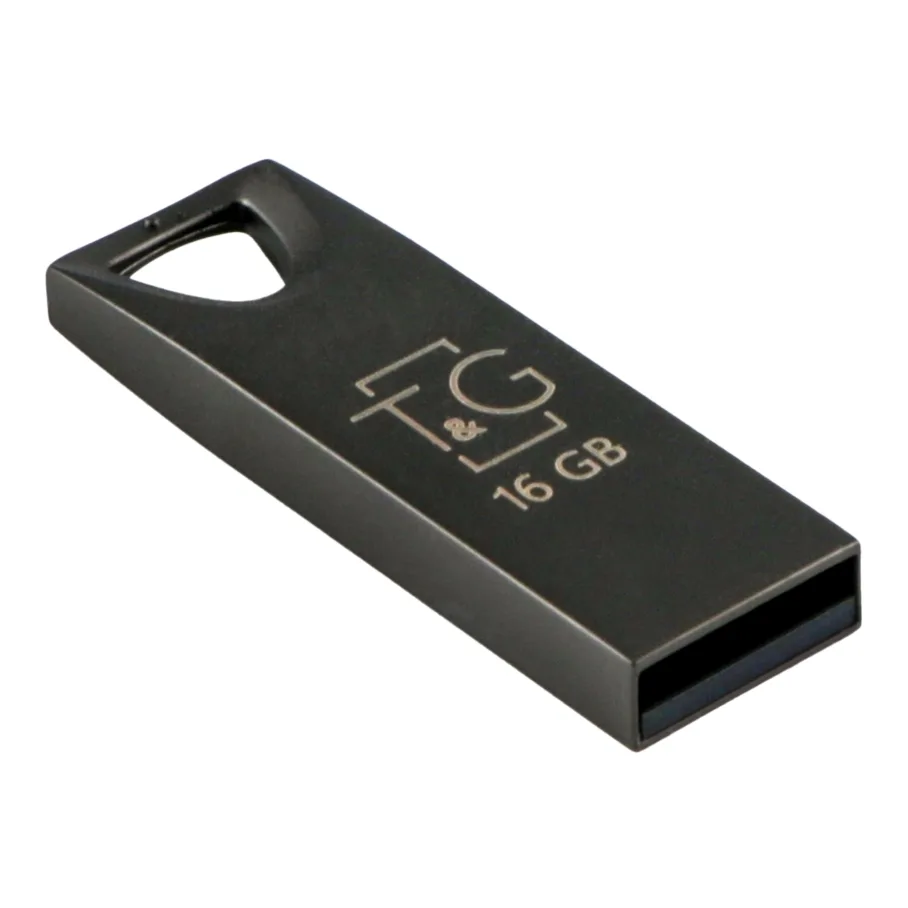 USB Flash Drive T&G 16gb Metal 117, цвет черный