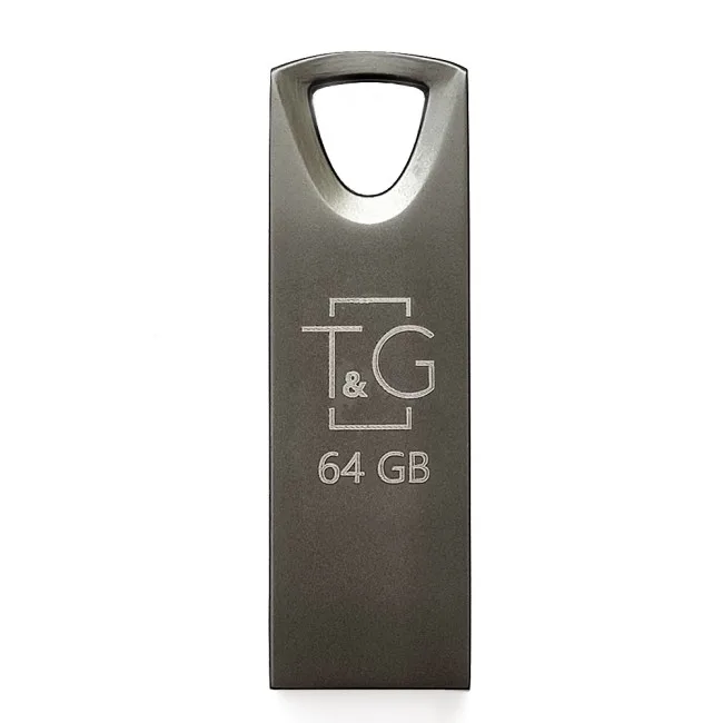 USB Flash Drive T&G 64gb Metal 117, цвет черный