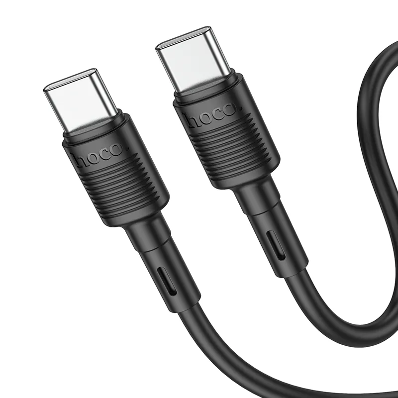USB Hoco X83 60W, с кабелем Type-C to Type-C, цвет черный