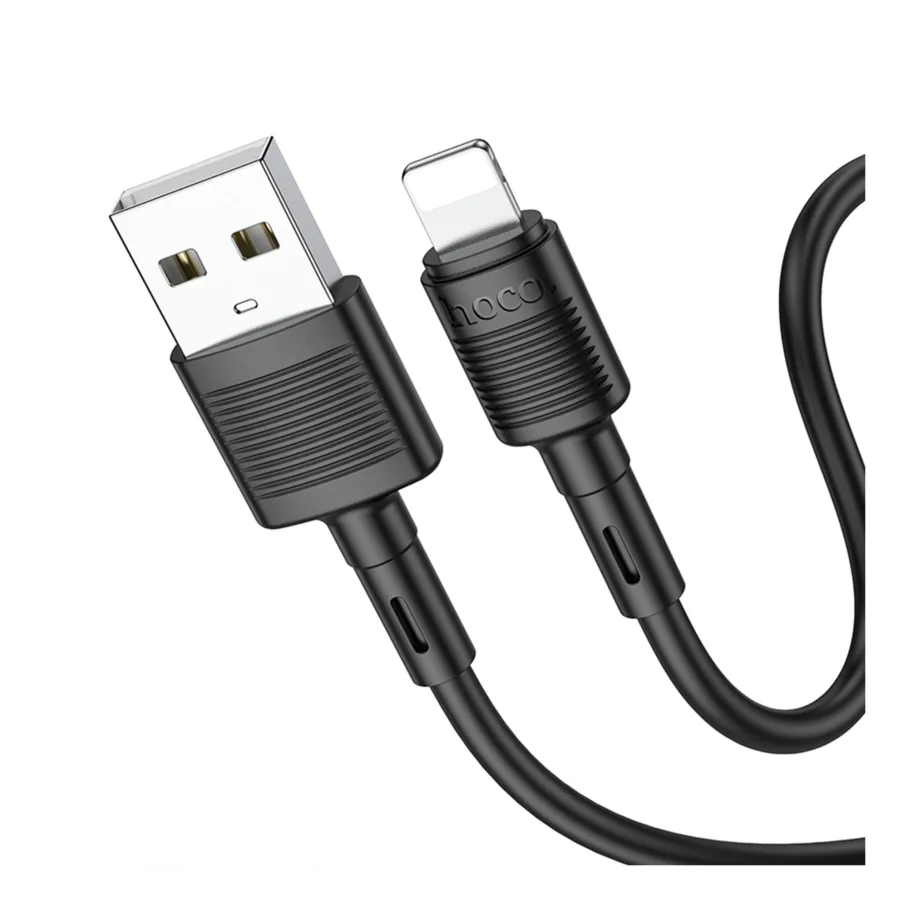 USB Hoco X83 Lightning, цвет черный