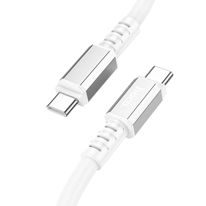 USB Hoco X85 60W, с кабелем Type-C to Type-C, цвет белый