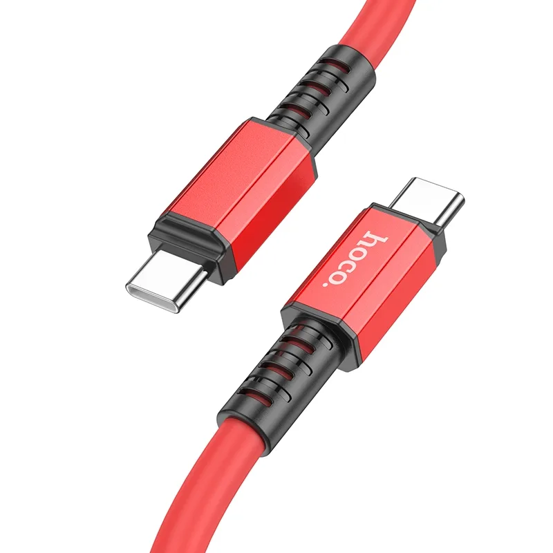 USB Hoco X85 60W, Type-C to Type-C, цвет красный