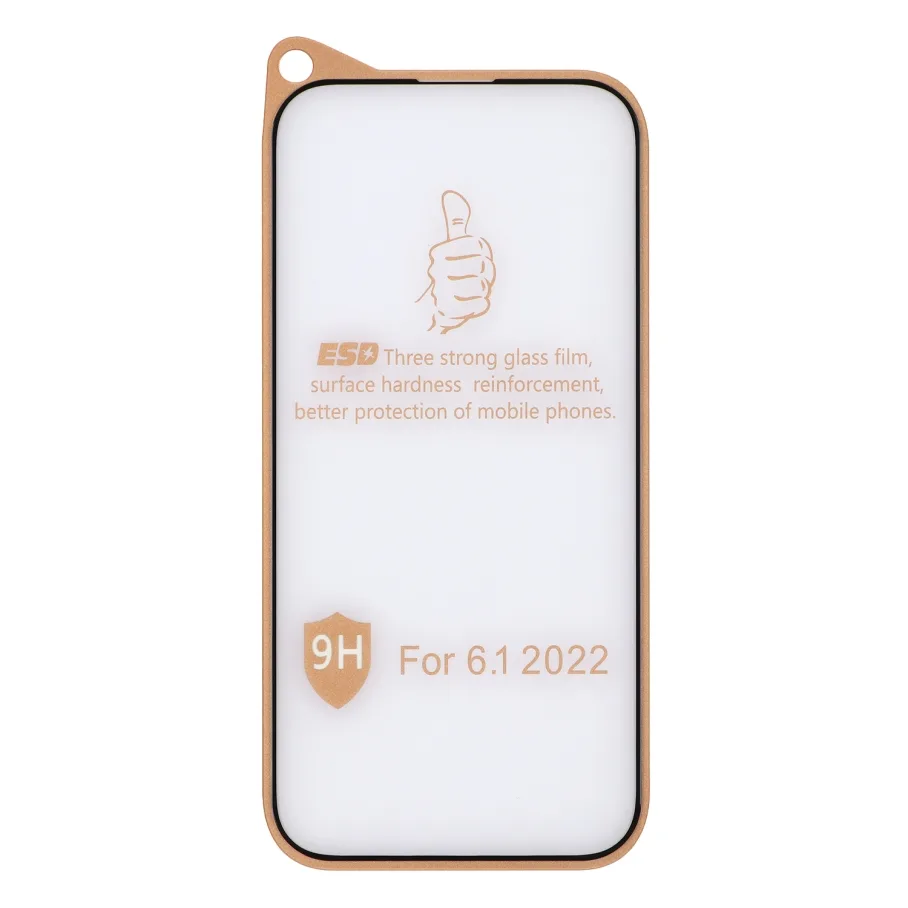 Защитное стекло для Apple iPhone 14 Pro, цвет черный