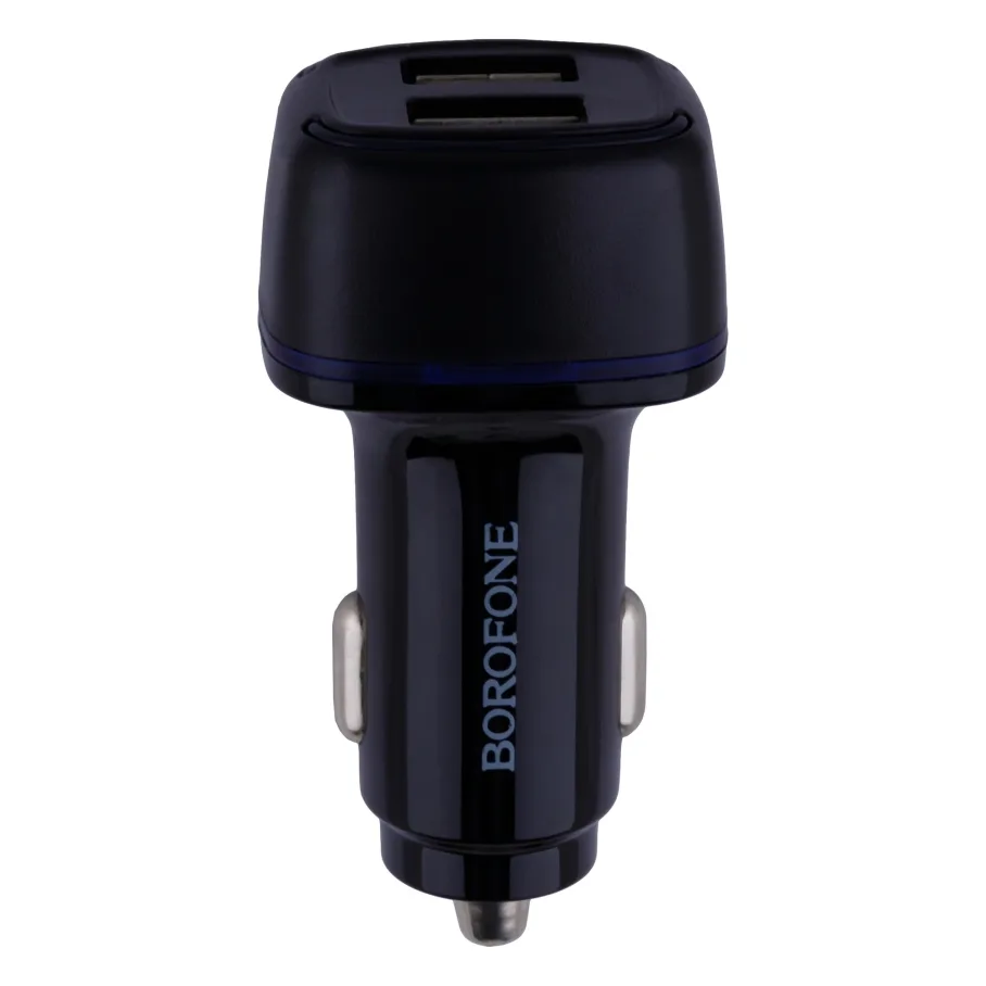 Авто Зарядное Устройство Borofone BZ14 Type-C 2USB 2.4A, цвет черный