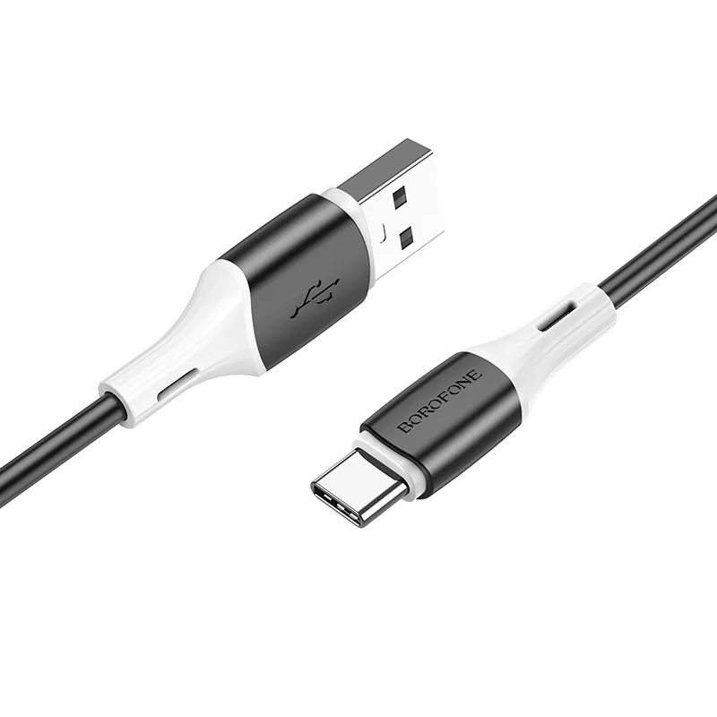 USB Borofone BX79, с кабелем Type-C 3A, цвет черный