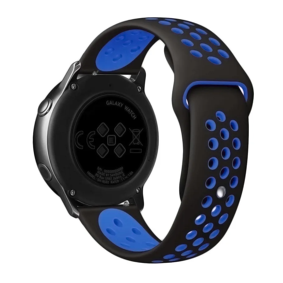 Ремешок Универс 22mm N Sport для Samsung/Amazfit/Huawei, цвет черный/синий