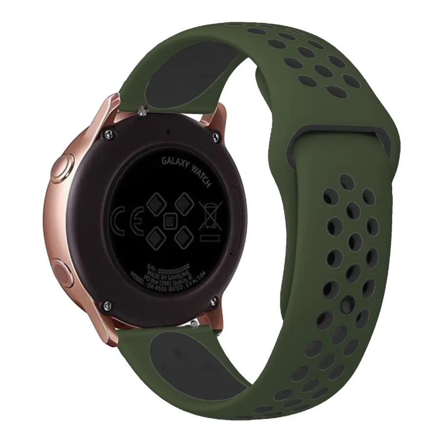 Ремешок Универс 22mm N Sport для Samsung/Amazfit/Huawei Olive Green/Black
