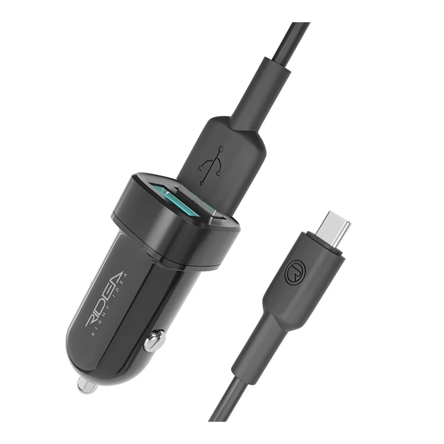 Авто Зарядное Устройство Ridea RCC-21212 Grand Type-C 2USB 2.4 A, цвет черный