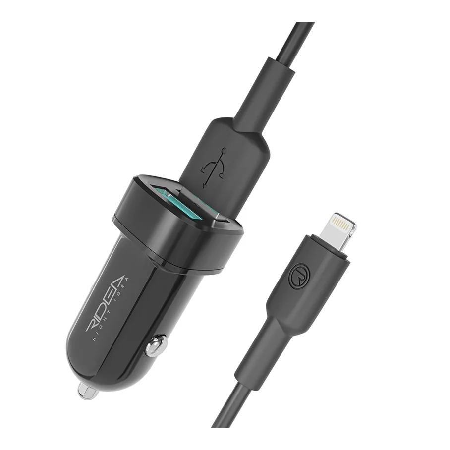 Авто Зарядное Устройство Ridea RCC-21312 Grand Lightning 2USB 2.4 A, цвет черный