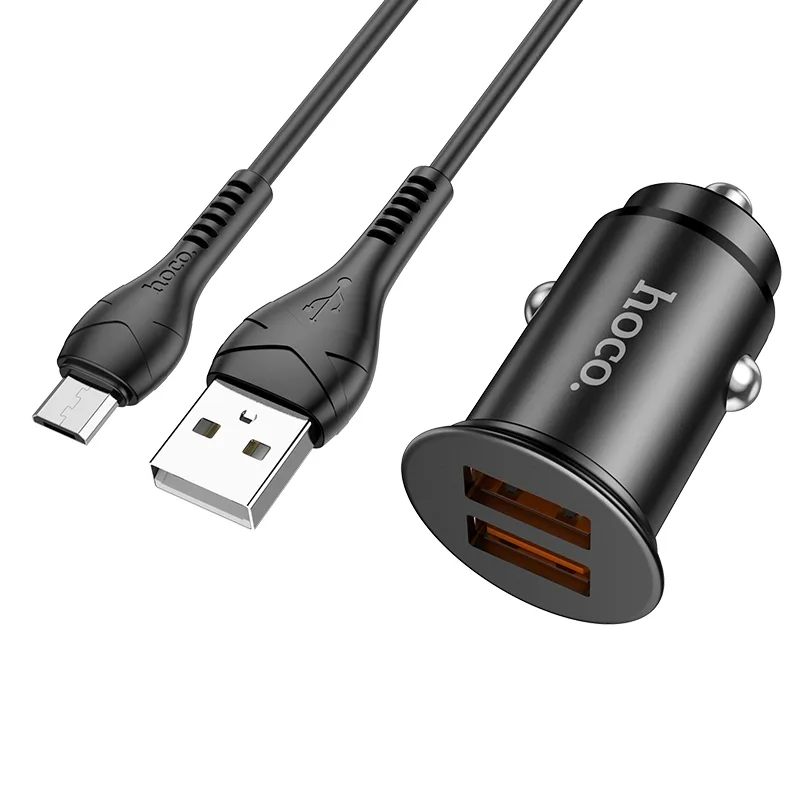 Авто Зарядное Устройство Hoco NZ1 36W QC3.0 Micro, цвет черный