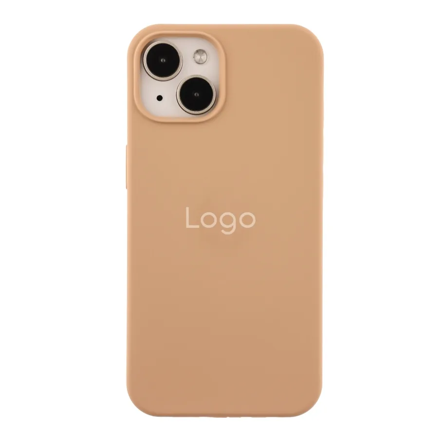 Чехол Silicone Case Full Size (AA) для iPhone 14 92.Desert Gold