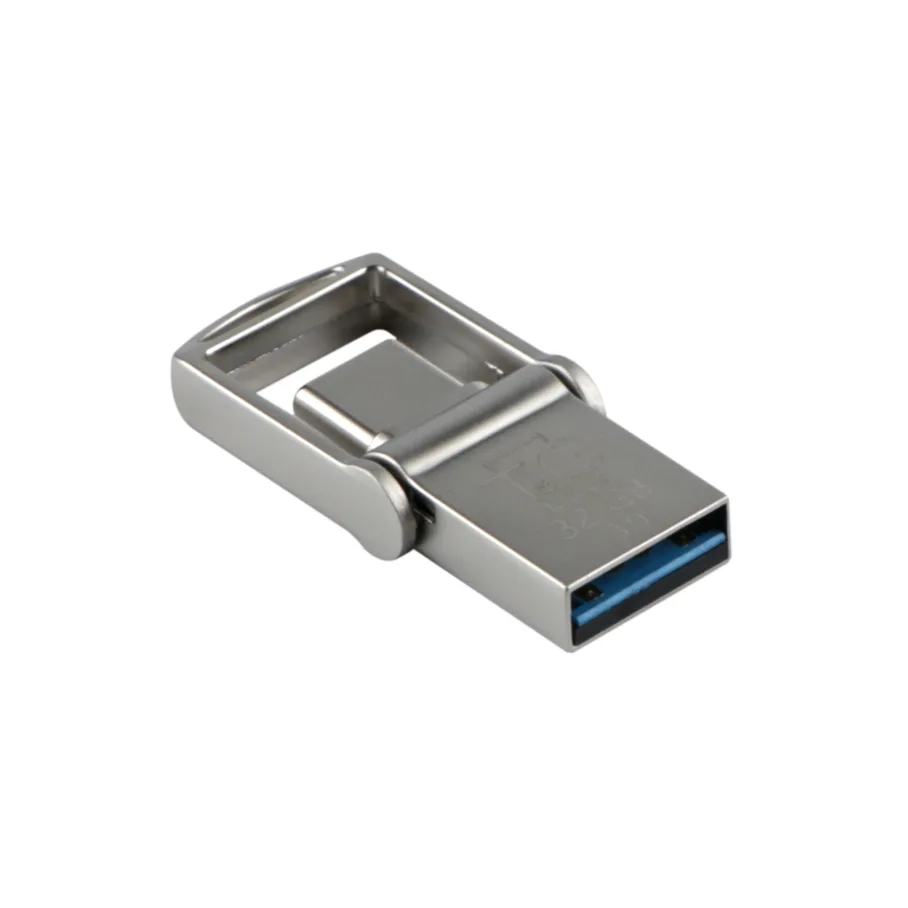 USB OTG T&G 2&1 3.0 Type C 32GB Metal 104 Стальной