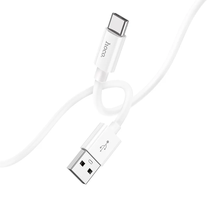 USB Hoco X87 Magic silicone Type C Белый