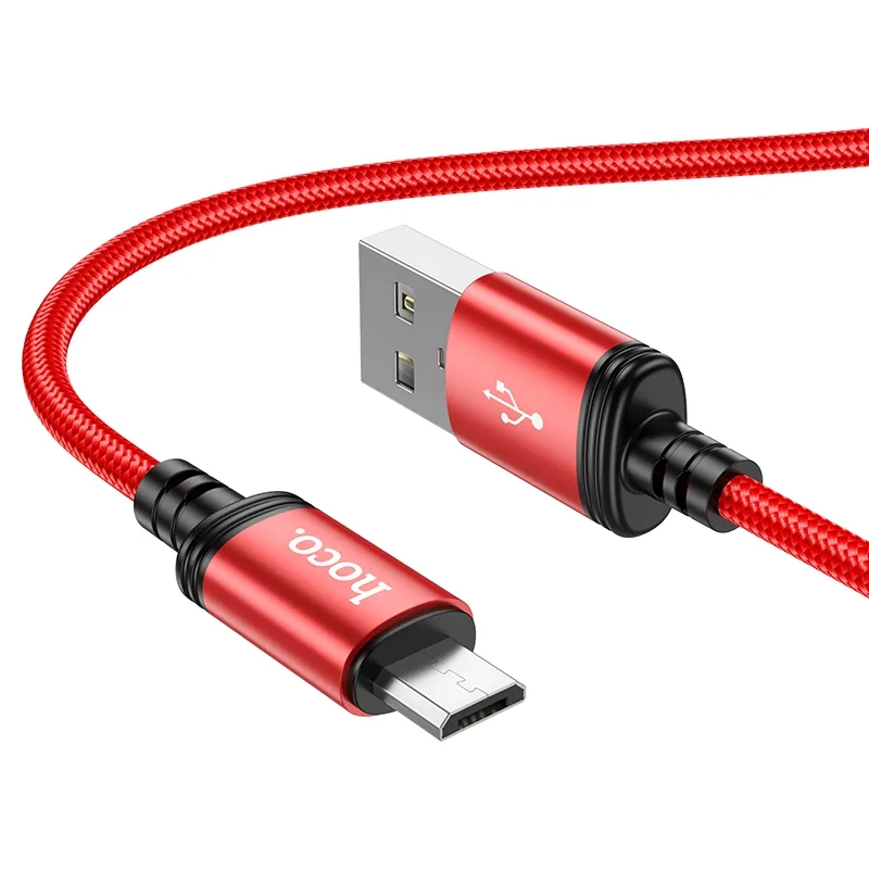 USB Hoco X89 Wind Micro 2.4A, цвет красный