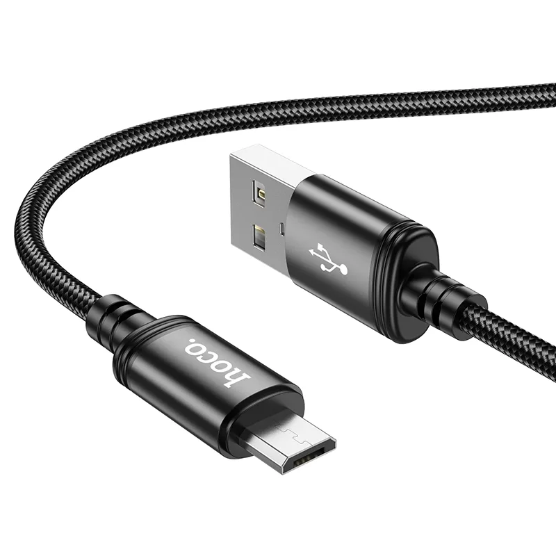 USB Hoco X89 Wind Micro 2.4A, цвет черный