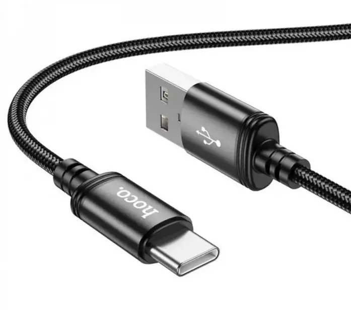 USB Hoco X89 Wind Type-C 3A, цвет черный