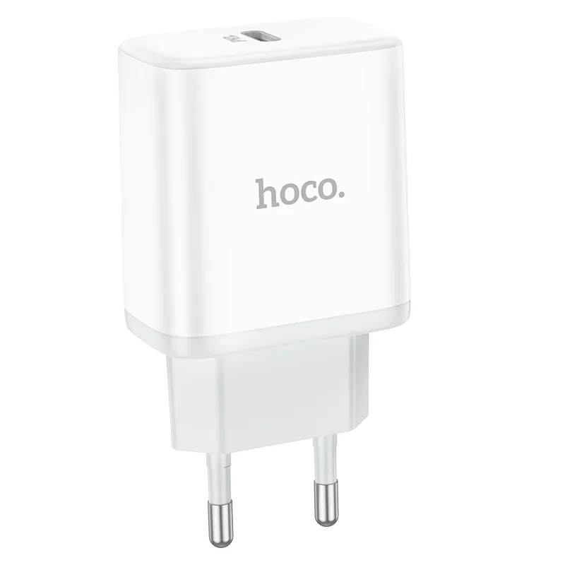 Сетевое Зарядное Устройство Hoco C104A Stage single port PD20W, цвет белый