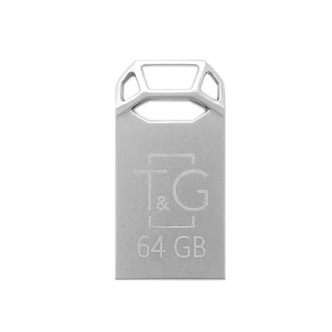 USB Flash Drive T&G 64gb Metal 110, цвет стальной
