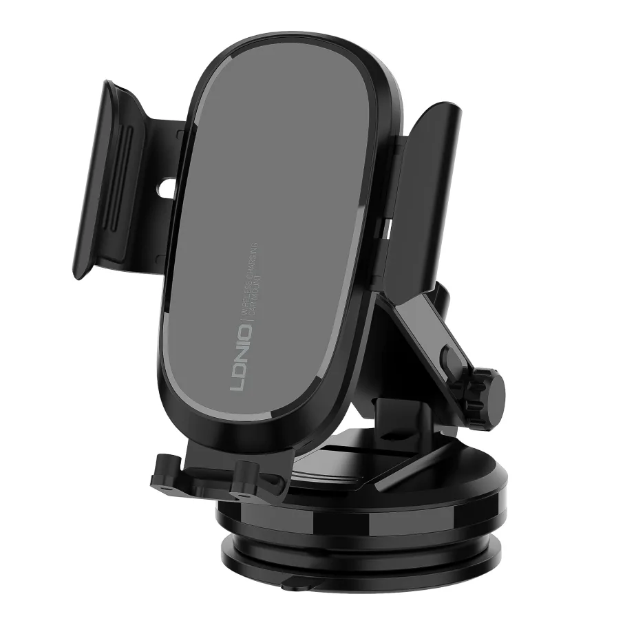 Автодержатель LDNIO MW21-1 Wireless 15W, цвет черный