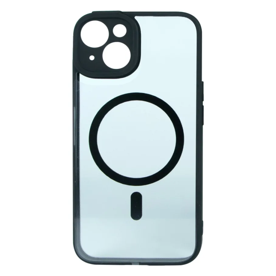 Чехол Baseus Frame Series Magnetic Case+Glass 0.22mm для iPhone 14, цвет черный