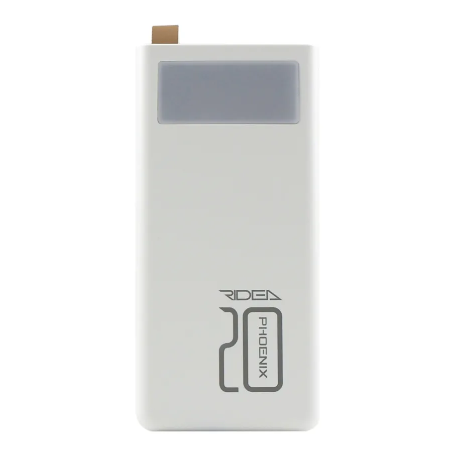 Power Bank Ridea RP-D20L Phoenix20 10W digital display + lamp 20000 mAh, цвет белый