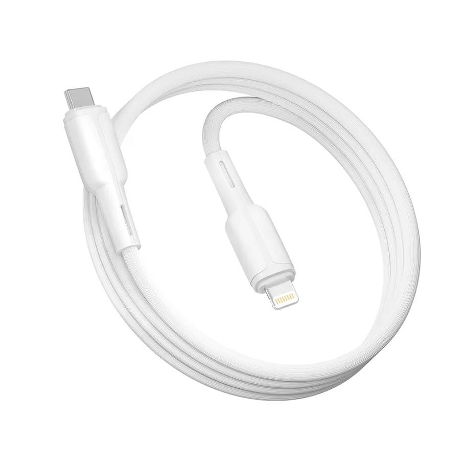 USB Ridea RC-M231 Prima PD20W, с кабелем Type-C to Lightning, цвет белый