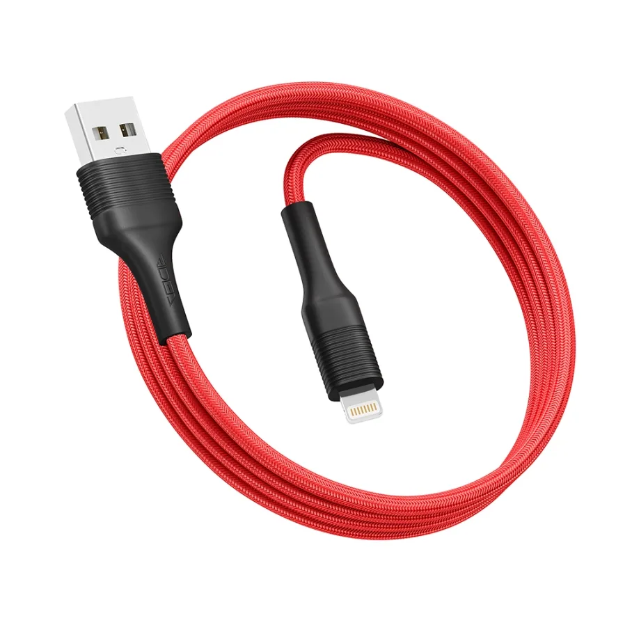 USB Ridea RC-M132 Fila 12W Lightning, цвет красно-черный