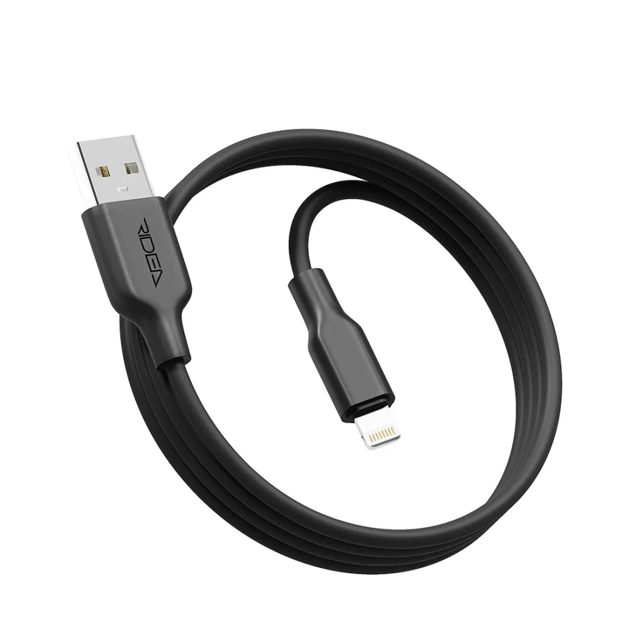 USB Ridea RC-M134 Soft Silico 12W Lightning, цвет черный