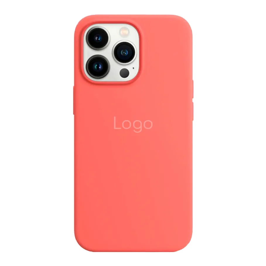 Чехол для iPhone 13 Pro Max с MagSafe, цвет розовый гранат