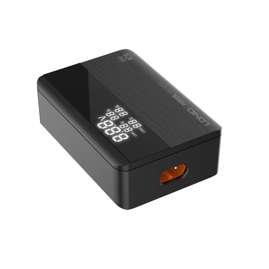 Сетевое Зарядное Устройство LDNIO A4809C 2USB-A/2USB-C GAN PD100W LED Display 1.5m, цвет черный