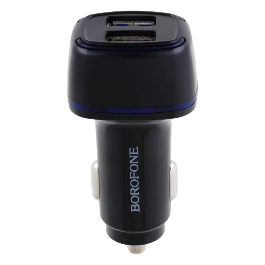 Авто Зарядное Устройство Borofone BZ14 Micro 2USB 2.4A, цвет черный
