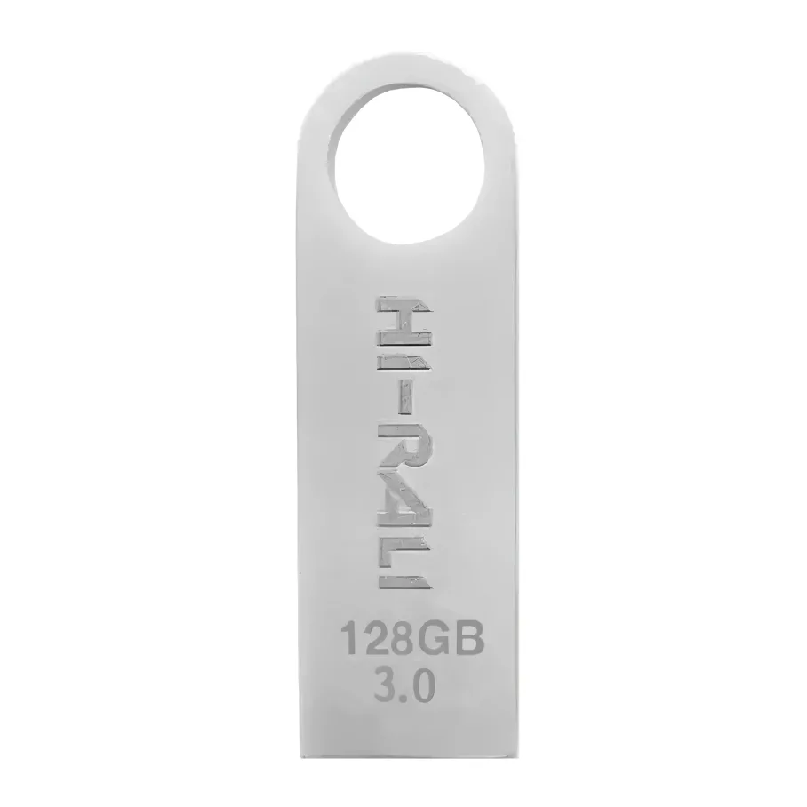 USB Flash Drive 3.0 Hi-Rali Shuttle 128gb, цвет стальной