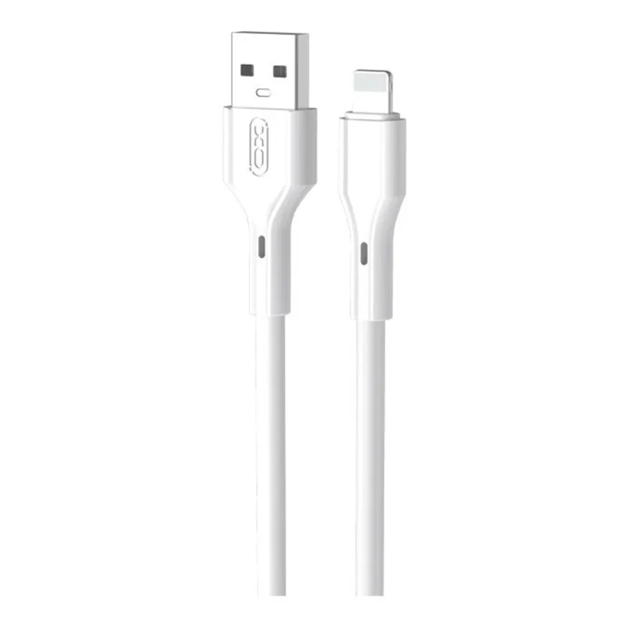Кабель USB XO NB230 Rock Series Lightning 2.4A, цвет белый