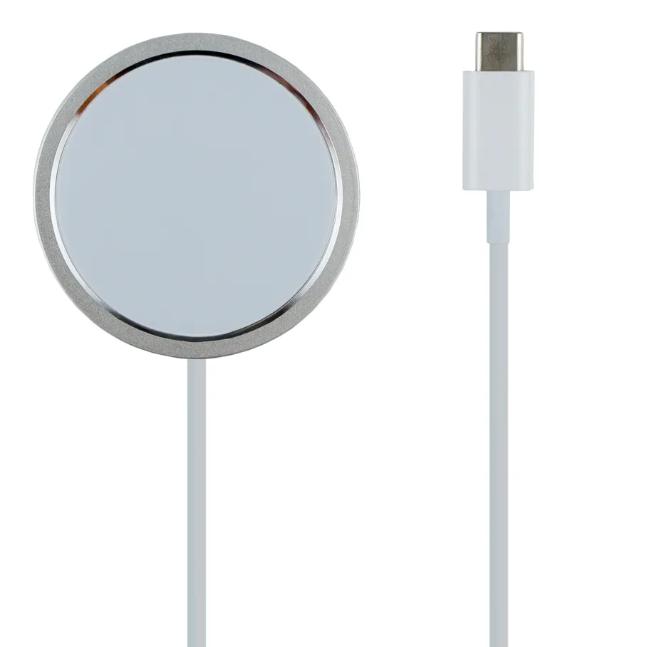 Беспроводное Зарядное Устройство Magnetic Type-C 15W, цвет белый