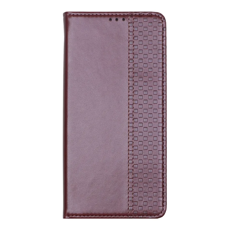 Чехол-книжка Chess Skin для Xiaomi Redmi Note 15 Pro 4G Bordo
