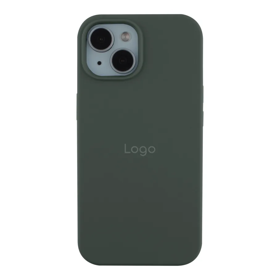 Чехол для iPhone 15, цвет зеленый пин
