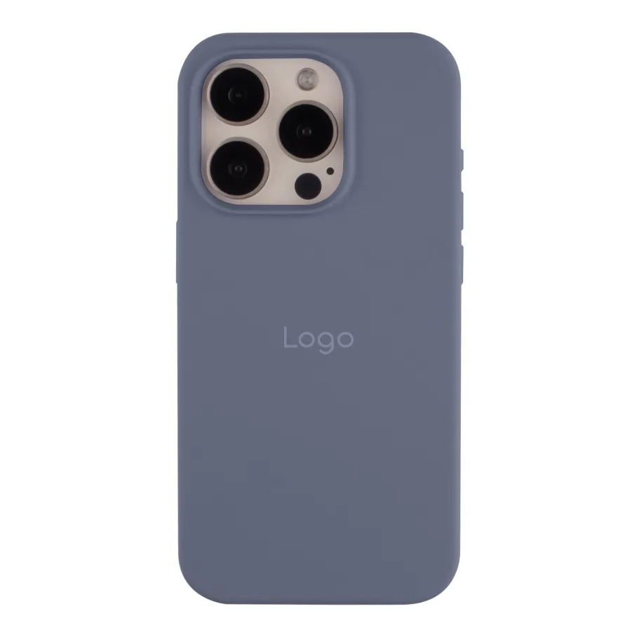 Чехол Silicone Case Full Size (AA) для iPhone 15 Pro Max 28.Lavender Grey